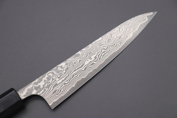 Fu-Rin-Ka-Zan Wa Petty Fu-Rin-Ka-Zan R-2 Damascus Wa Series Wa Petty (120mm and 150mm, 2 sizes, Octagon Shaped Red-Sandalwood Handle)