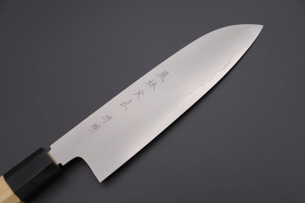 Fu-Rin-Ka-Zan Wa Santoku FG- Wa Santoku Fu-Rin-Ka-Zan Hon Kasumi Gingami No.3 FG3-2 Wa Santoku 180mm (7 Inch, Double Bevel Edge)