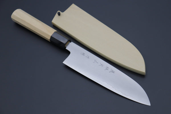 Fu-Rin-Ka-Zan Wa Santoku FG- Wa Santoku Fu-Rin-Ka-Zan Hon Kasumi Gingami No.3 FG3-2 Wa Santoku 180mm (7 Inch, Double Bevel Edge)