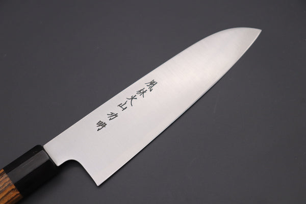 Fu-Rin-Ka-Zan Wa Santoku Fu-Rin-Ka-Zan R-2 Clad Wa Series FR2-3SAB Wa Santoku 190mm (7.4inch, Octagon Shaped Bocote Wood Handle)
