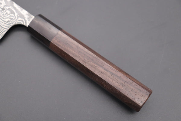 Fu-Rin-Ka-Zan Wa Sujihiki Fu-Rin-Ka-Zan R-2 Damascus Wa Series FRN-8 Wa Sujihiki 270mm (10.6 inch, Octagon Shaped Red-Sandalwood Handle)