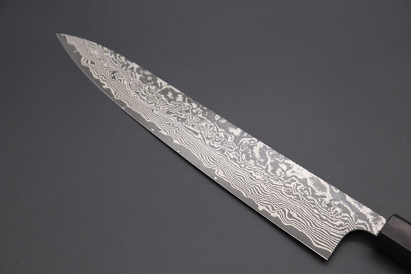 Fu-Rin-Ka-Zan Wa Sujihiki Fu-Rin-Ka-Zan R-2 Damascus Wa Series FRN-8 Wa Sujihiki 270mm (10.6 inch, Octagon Shaped Red-Sandalwood Handle)