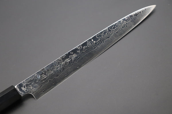 Fu-Rin-Ka-Zan Wa Sujihiki Fu-Rin-Ka-Zan R-2 Damascus Wa Series Wa Sujihiki (240mm and 270mm, Octagon Shaped Bocote Wood Handle)