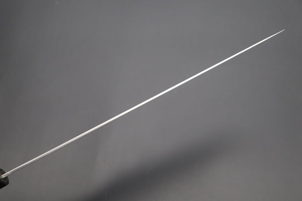 Fu-Rin-Ka-Zan Wa Sujihiki FRYP-47 Wa Sujihiki 270mm (10.6 inch) Fu-Rin-Ka-Zan YUTAKA 豊佳 Series R-2 Damascus Edition FRYP-47 Wa Sujihiki 270mm (10.6 inch, Ocean Blue Color Stabilized Maple Burl Wood Handle)