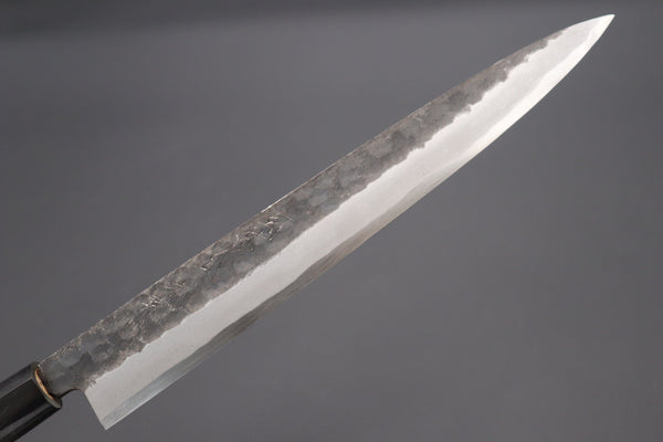 Fu-Rin-Ka-Zan Yanagiba Fu-Rin-Ka-Zan Kurouchi White Steel No.2 Series Yanagiba (D Shaped Magnolia Wood Handle with Water Buffalo Ferrules, 240mm to 300mm, 3 sizes)