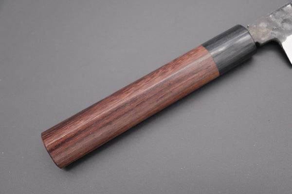 Fu-Rin-Ka-Zan Yanagiba Fu-Rin-Ka-Zan Kurouchi White Steel No.2 Series Yanagiba (D Shaped Red-Sandal Wood Handle with Black Pakka Wood Ferrules, 240mm to 300mm, 3 sizes)