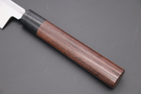 Fu-Rin-Ka-Zan Yanagiba Fu-Rin-Ka-Zan Kurouchi White Steel No.2 Series Yanagiba (D Shaped Red-Sandal Wood Handle with Black Pakka Wood Ferrules, 240mm to 300mm, 3 sizes)