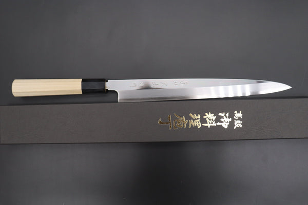 Fu-Rin-Ka-Zan Yanagiba FSO-68 Yanagiba270mm (10.6inch) Fu-Rin-Ka-Zan Limited, Hon Kasumi Blue Steel No.1 Yanagiba 270mm (Perfectly Mirror Polished Blade, 10.6 Inch, FSO-68)