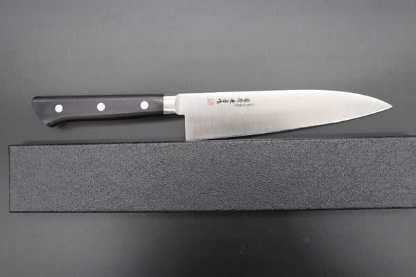 Fujiwara Kanefusa Gyuto Fujiwara Kanefusa FKM Series Gyuto (150mm to 300mm, 6 sizes, Black Pakka Wood Handle))