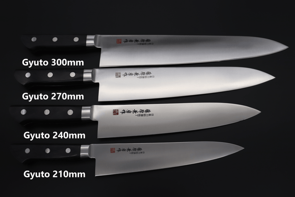 Fujiwara Kanefusa Gyuto No.10 Gyuto240mm(9.4inch) / Right Handed / Black Pakka Wood Handle Fujiwara Kanefusa FKM Series Gyuto (150mm to 300mm, 6 sizes, Black Pakka Wood Handle))