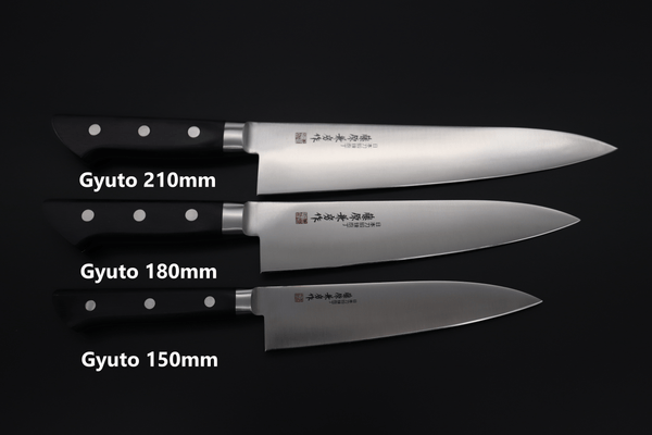 Fujiwara Kanefusa Gyuto No.8 Gyuto180mm(7inch) / Right Handed / Black Pakka Wood Handle Fujiwara Kanefusa FKM Series Gyuto (150mm to 300mm, 6 sizes, Black Pakka Wood Handle))