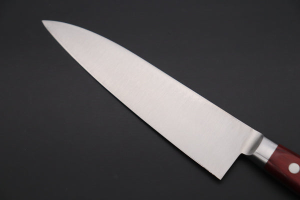 Fujiwara Kanefusa Gyuto Fujiwara Kanefusa FKM Series Gyuto (150mm to 300mm, 6 sizes, Wine Color Pakka Wood Handle))