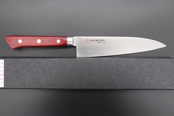 Fujiwara Kanefusa Gyuto Fujiwara Kanefusa FKM Series Gyuto (150mm to 300mm, 6 sizes, Wine Color Pakka Wood Handle))