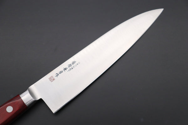 Fujiwara Kanefusa Gyuto Fujiwara Kanefusa FKM Series Gyuto (150mm to 300mm, 6 sizes, Wine Color Pakka Wood Handle))