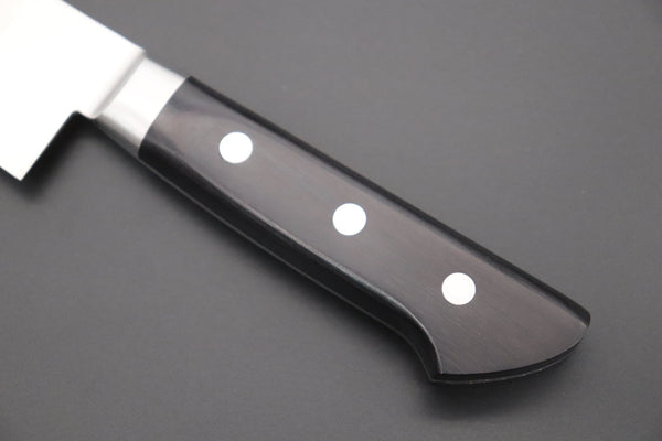 Fujiwara Kanefusa Sujihiki 想磨 SOUMA (Fujiwara Kanefusa) FKM Series Danbiki (Sujihiki) (240mm and 270mm, 2 sizes, Black Pakka Wood Handle)