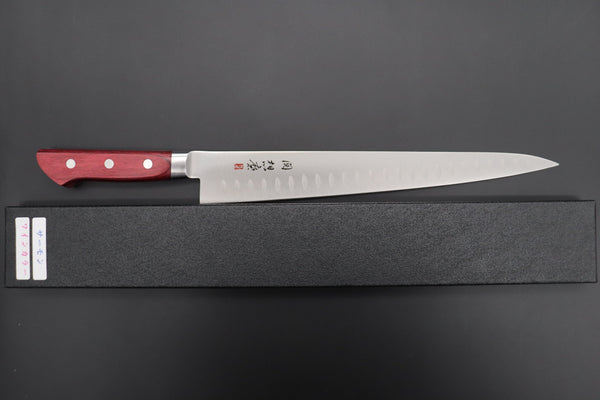 Fujiwara Kanefusa Sujihiki 想磨 SOUMA (Fujiwara Kanefusa) FKS Series No.29W Sujihiki 270mm (10.6 Inch)