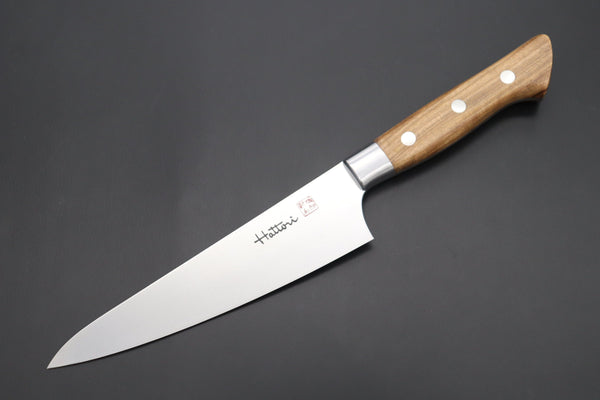Hattori Boning Knife | Honesuki FH-5O Boning Knife 160mm (6.2inch) Hattori Forums FH Series FH-5O Boning Knife 160mm (6.2inch, Olive Wood Handle)
