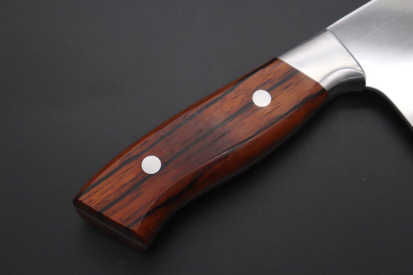 Hattori Chinese Cleaver Hattori, — SECOND GRADE ITEMーSolid VG-10 SAN-CC4 Chinese Cleaver (Cocobolowood Handle)