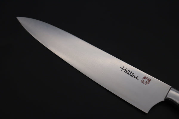 Hattori Gyuto Hattori Forums Custom Limited Edition FH Solid VG-10 Series FH-7SPGreen Gyuto 240mm (9.4 Inch, Green Color Stabilized Box Elder Wood Handle)