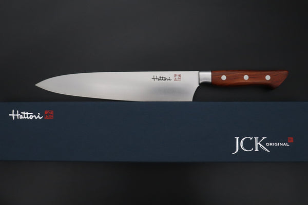 Hattori Gyuto FHN-7C Gyuto 240mm (9.4inch) Hattori Forums FH "NOAH" Series FHN-7C Gyuto 240mm (9.4 Inch, Cocobolo Wood Handle)