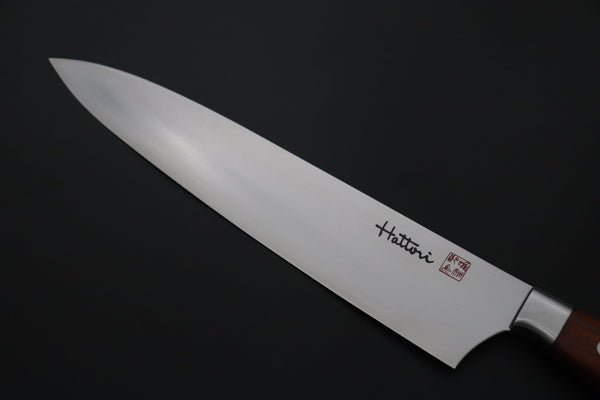 Hattori Gyuto FHN-7C Gyuto 240mm (9.4inch) Hattori Forums FH "NOAH" Series FHN-7C Gyuto 240mm (9.4 Inch, Cocobolo Wood Handle)