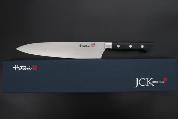 Hattori Gyuto FHN-7L Gyuto 240mm (9.4inch) Hattori Forums FH "NOAH" Series FHN-7L Gyuto 240mm (9.4 Inch, Black Linen Micarta Handle)