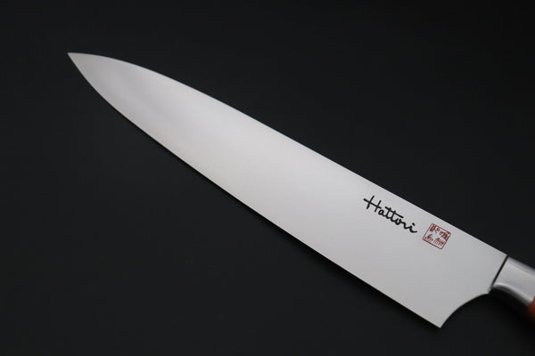 Hattori Gyuto FHN-7M Gyuto 240mm (9.4inch) Hattori Forums FH "NOAH" Series FHN-7M Gyuto 240mm (9.4 Inch, Stabilized Maple Wood Handle)
