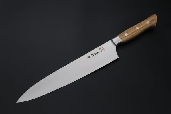 Hattori Gyuto FHN-7O Gyuto 240mm (9.4inch) Hattori Forums FH "NOAH" Series FHN-7O Gyuto 240mm (9.4 Inch, Olive Wood Handle)