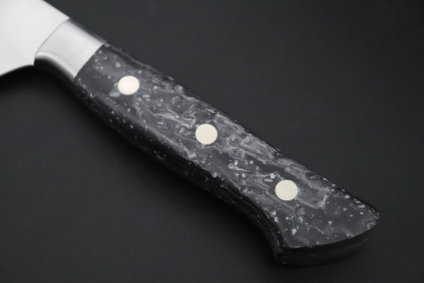 Hattori Gyuto FHN-7ND Gyuto 240mm (9.4inch) Hattori Forums FH "NOAH" Series "SNOW IN THE DARK" FHN-7ND Gyuto 240mm (9.4 Inch, Dupont Corian® Handle)