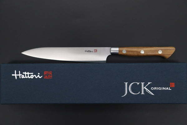 Hattori Petty FHN-3O Petty 150mm (5.9inch) Hattori Forums "NOAH" Series FHN-3O Petty 150mm (5.9 Inch, Olivewood Handle)