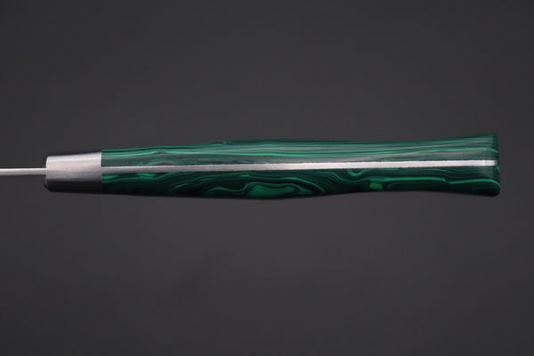 Hattori Petty FHN-3SPGM Petty 150mm (5.9inch) Hattori Forums "NOAH" Series FHN-3SPGM Petty 150mm (5.9 Inch, Green Malachite Gem-Composite-stone Handle)
