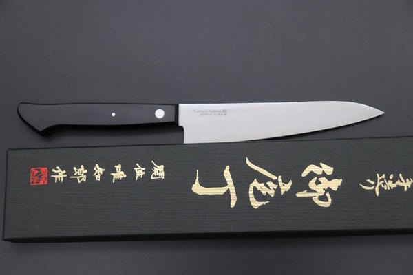 Hattori Petty HCX-2 Petty 135mm (5.3 inch) Hattori Limited, Cowry X, VG-2 clad HCX-2 Petty 135mm (5.3 inch, Black Linen Micarta Handle)