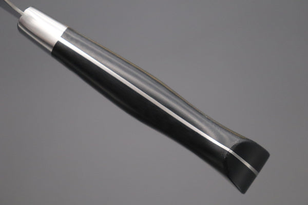Hattori Santoku FH-4L Santoku 170mm (6.6inch) Hattori Forums FH Series FH-4L Santoku 170mm (6.6inch, Black Linen Micarta Handle)