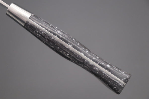 Hattori Santoku FH-4ND Santoku 170mm (6.6inch) Hattori Forums FH Series Limited Edition "SNOW IN THE DARK" Santoku 170mm (6.6 Inch, Dupont Corian® Handle)