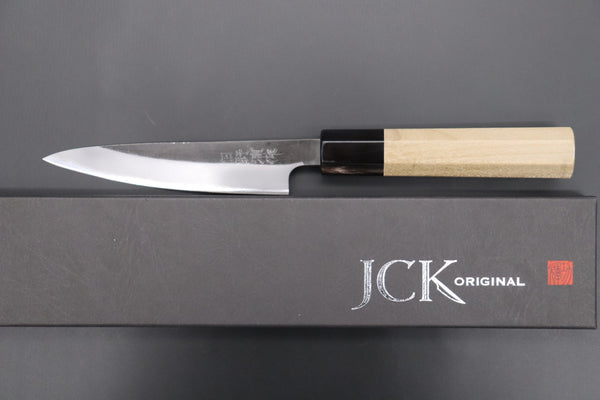 Hinoura Wa Petty Hinoura White Steel No.1 Kurouchi Series Wa Petty 120mm (4.7 Inch, HS1-2)