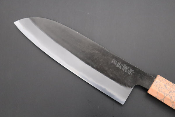 Hinoura Wa Santoku Custom Limited Edition, Hinoura White Steel No.1 Kurouchi Series HS1-4SP15 Wa Santoku 165mm (6.4 Inch)