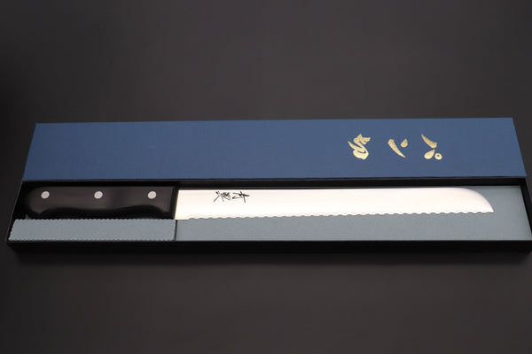 JCK Natures Bread Knife JCK Natures Blue Clouds AUS-8 Basic Series BCA-6 Bread Knife 245mm (9.6 inch)