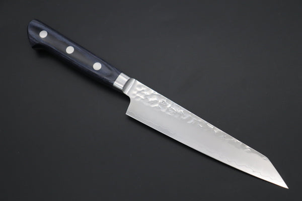 JCK Natures Bunka JCK Natures Gekko Gold & Blue Clouds Series AUS-10 Tsuchime Hammered Kiritsuke Petty & Bunka (Kiritsuke) (BCGG-2Pcs Knife Set)