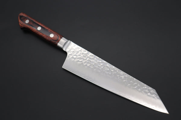 JCK Natures Bunka JCK Natures Gekko Gold & Blue Clouds Series AUS-10 Tsuchime Hammered Kiritsuke Petty & Bunka (Kiritsuke) (BCGG-2Pcs Knife Set)