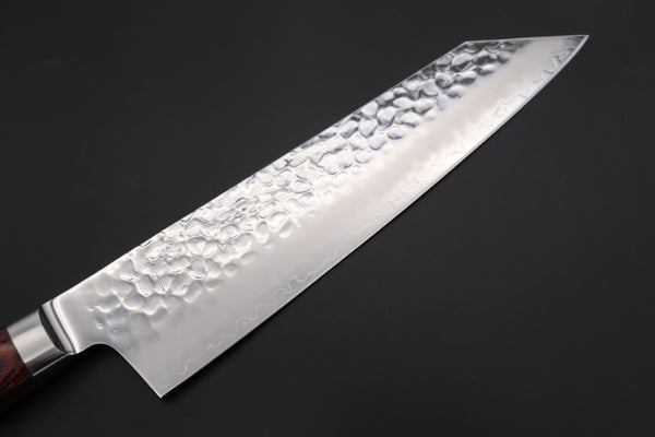 JCK Natures Bunka JCK Natures 月光　金 ”Gekko Gold” GEG-2 Kiritsuke 190mm (7.4 inch, Golden-brown Color of the Mahogany Pakka wood Handle)