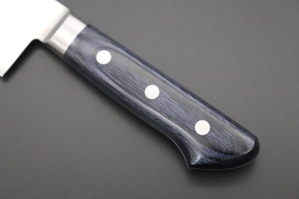 JCK Natures Gyuto JCK Natures Blue Clouds AUS-8 Basic Series BCAP-4 Gyuto 210mm (8.2 inch, Royal Blue-Purple Pakka Wood Handle)