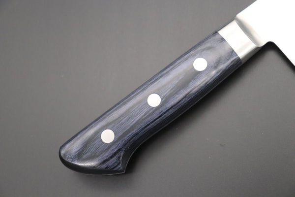 JCK Natures Gyuto JCK Natures Blue Clouds AUS-8 Basic Series BCAP-4 Gyuto 210mm (8.2 inch, Royal Blue-Purple Pakka Wood Handle)