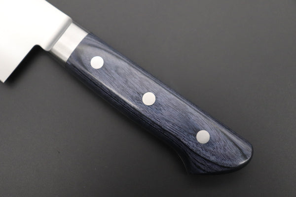 JCK Natures Gyuto JCK Natures Blue Clouds AUS-8 Basic Series BCAP-5 Gyuto 240mm (9.4 inch, Royal Blue-Purple Pakka Wood Handle)