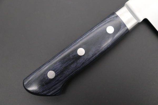 JCK Natures Gyuto JCK Natures Blue Clouds AUS-8 Basic Series BCAP-5 Gyuto 240mm (9.4 inch, Royal Blue-Purple Pakka Wood Handle)