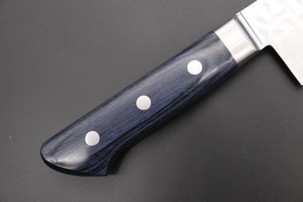JCK Natures Gyuto JCK Natures ”Gekko Blue” Gyuto 210mm (8.2 inch, Royal Blue-Purple Pakka Wood Handle)