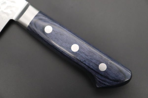 JCK Natures Gyuto JCK Natures ”Gekko Blue” Gyuto 210mm (8.2 inch, Royal Blue-Purple Pakka Wood Handle)