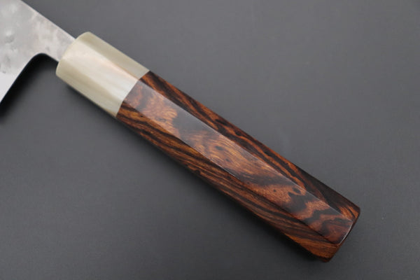 JCK Natures Nakiri JCK Natures "Super Blue Moon Series" BMS-4 Nakiri 165mm (6.4 inch, Octagonal Desert Ironwood Handle)