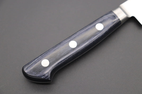 JCK Natures Petty JCK Natures Blue Clouds AUS-8 Basic Series BCAP-1 Petty 120mm (4.7 inch, Royal Blue-Purple Pakka Wood Handle)