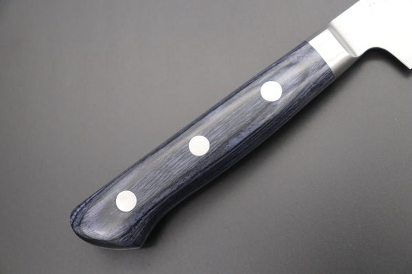 JCK Natures Petty JCK Natures 青雲 Blue Clouds Series BCBP-1 Blue Steel No.2 Nashiji Kiritsuke (Bunka) Petty 140mm (5.5 inch, Royal Blue-Purple Pakka Wood Handle)