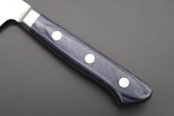 JCK Natures Petty JCK Natures 青雲 Blue Clouds Series BCBP-1 Blue Steel No.2 Nashiji Kiritsuke (Bunka) Petty 140mm (5.5 inch, Royal Blue-Purple Pakka Wood Handle)